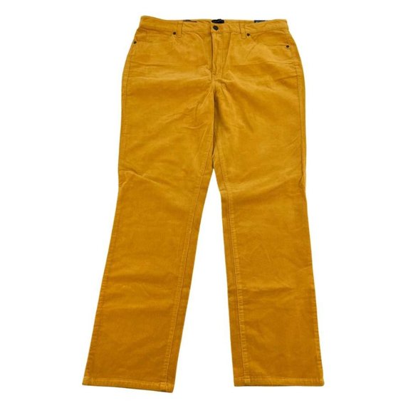 Talbots | Women's Corduroy Pants | Straight Leg | Yellow | Size 16 - Picture 1 of 2